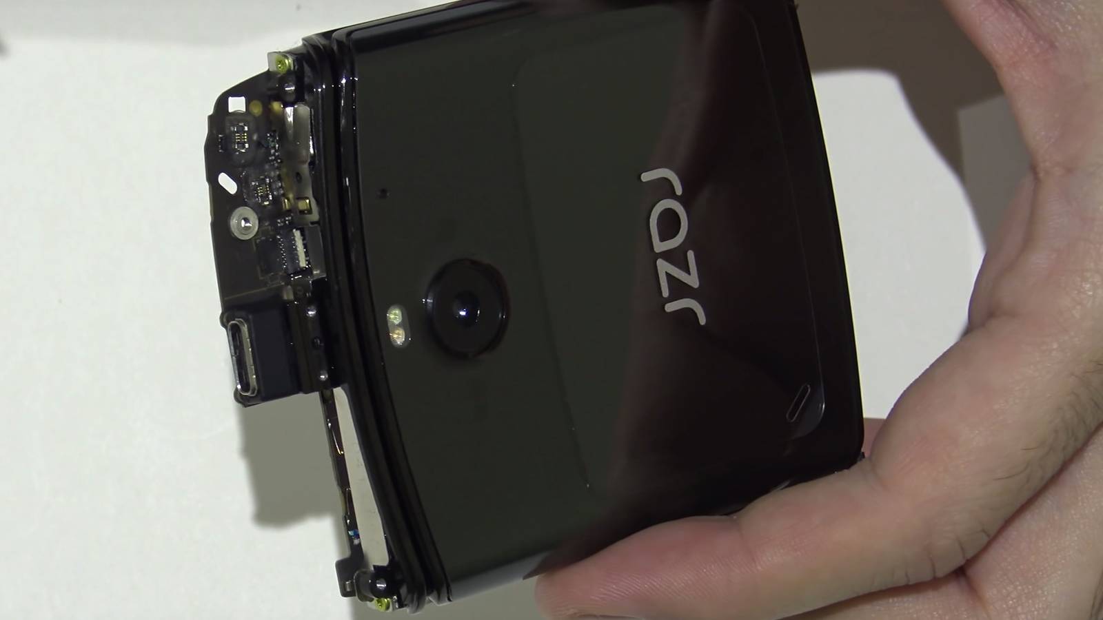 Watch Motorola's new foldable Razr get brutally torn apart on video