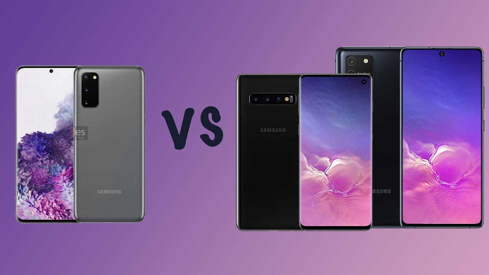 Samsung Galaxy S20 vs Galaxy S10 vs Galaxy S10 Lite