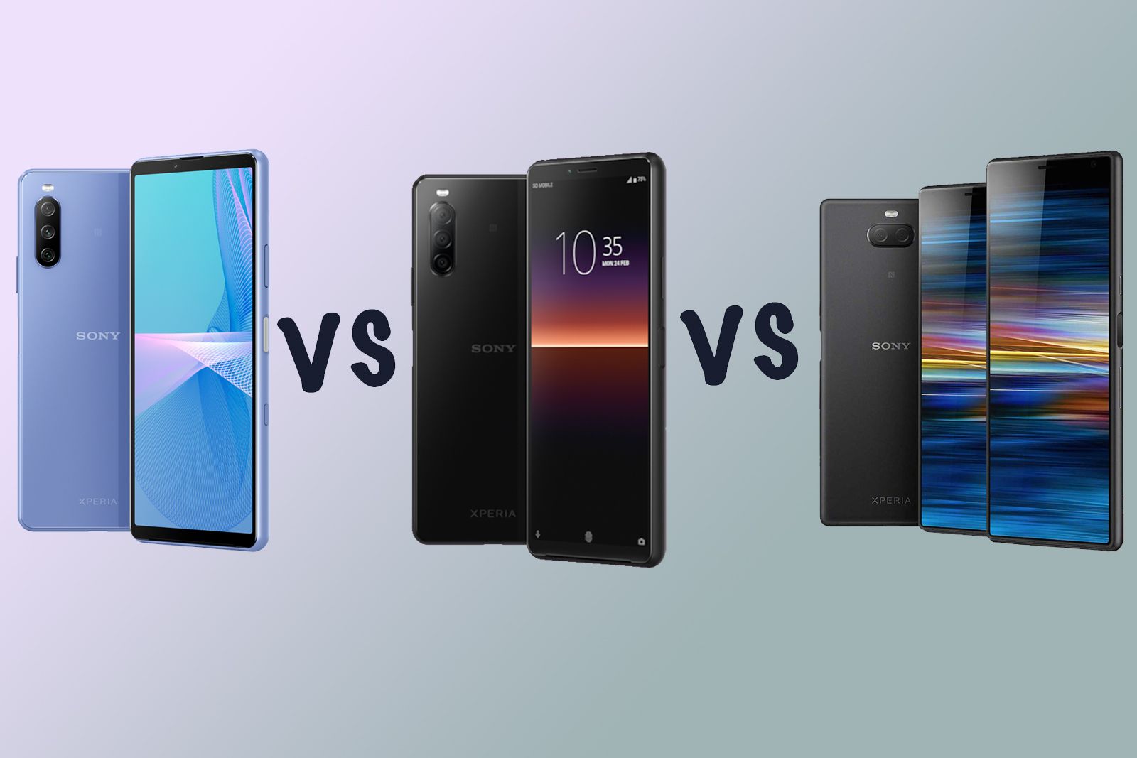 Sony Xperia 10 III vs Xperia 10 II vs Xperia 10 differences