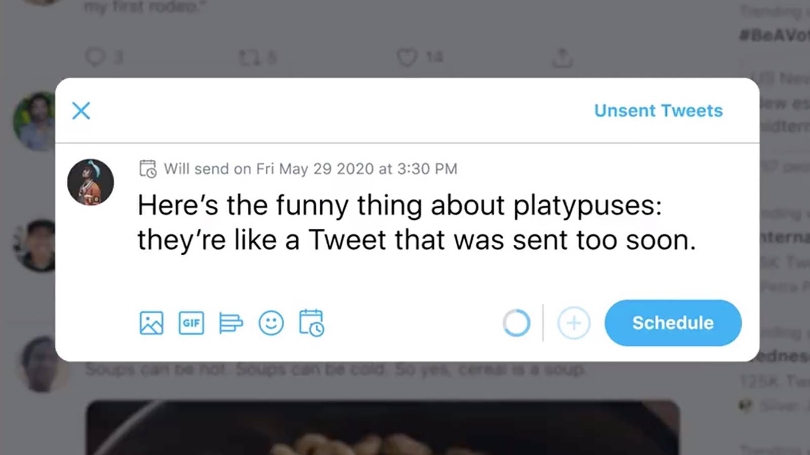 How to save a tweet draft and schedule a tweet on Twitter