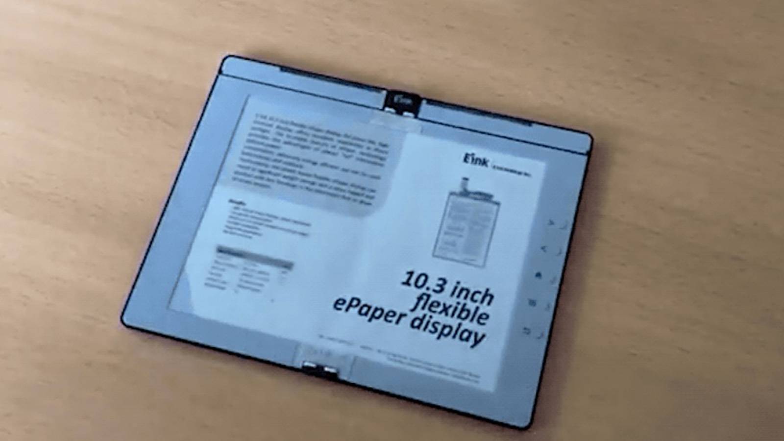 E Ink demos a foldable 'ebook' with Wacom tech and a light