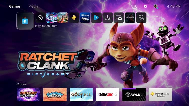 PS5 software screens photo 3