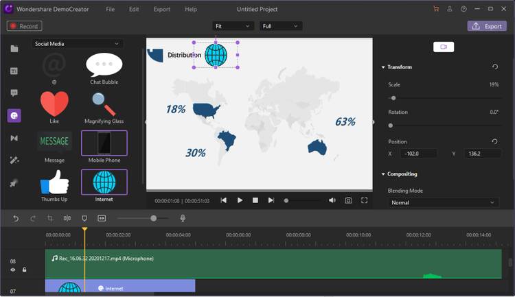 How to record your screen and webcam with Wondershare DemoCreator