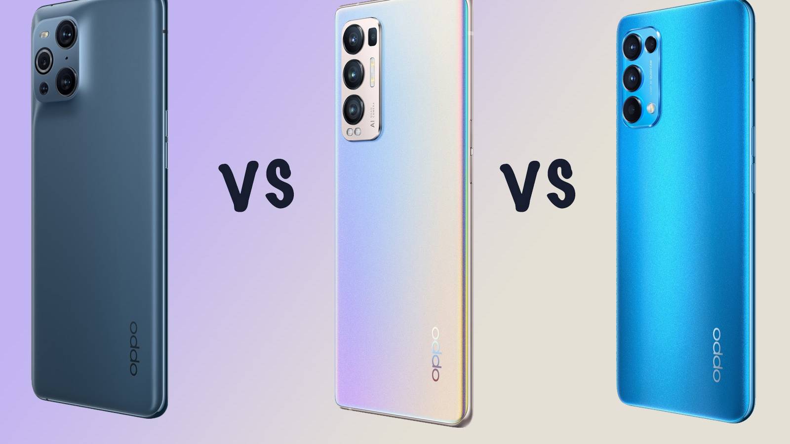 Oppo Find X3 Pro vs X3 Neo vs X3 Lite differences compared