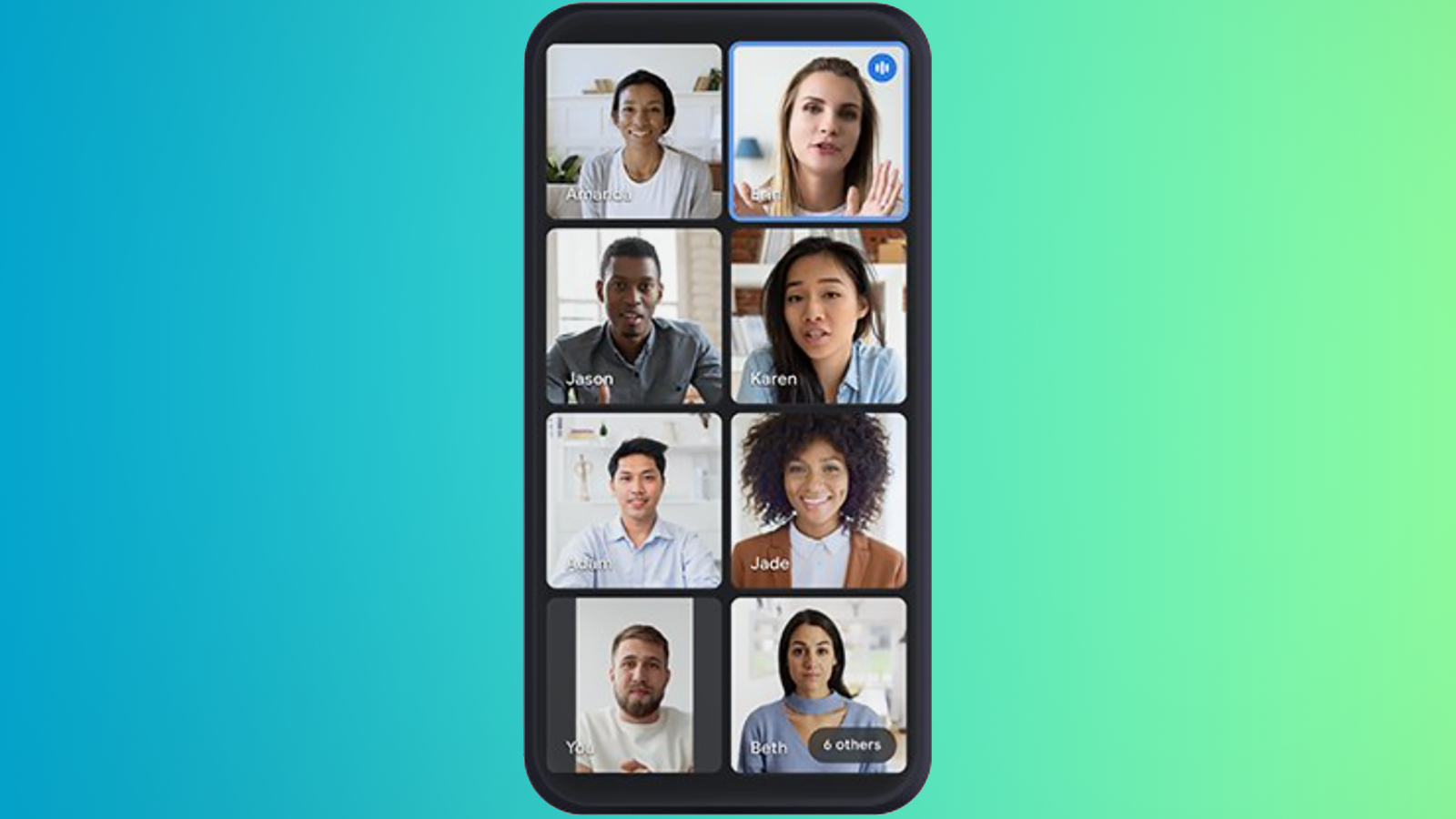 Google Meet now shows more people in your mobile video calls