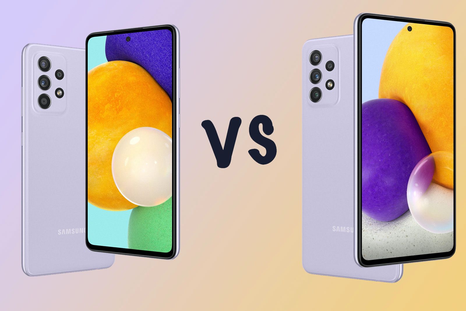 Samsung Galaxy A52s 5G vs A72: What's the difference?
