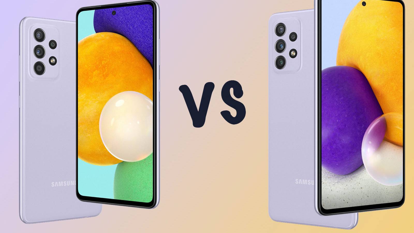 Samsung Galaxy A52s 5G vs A72: What's the difference?