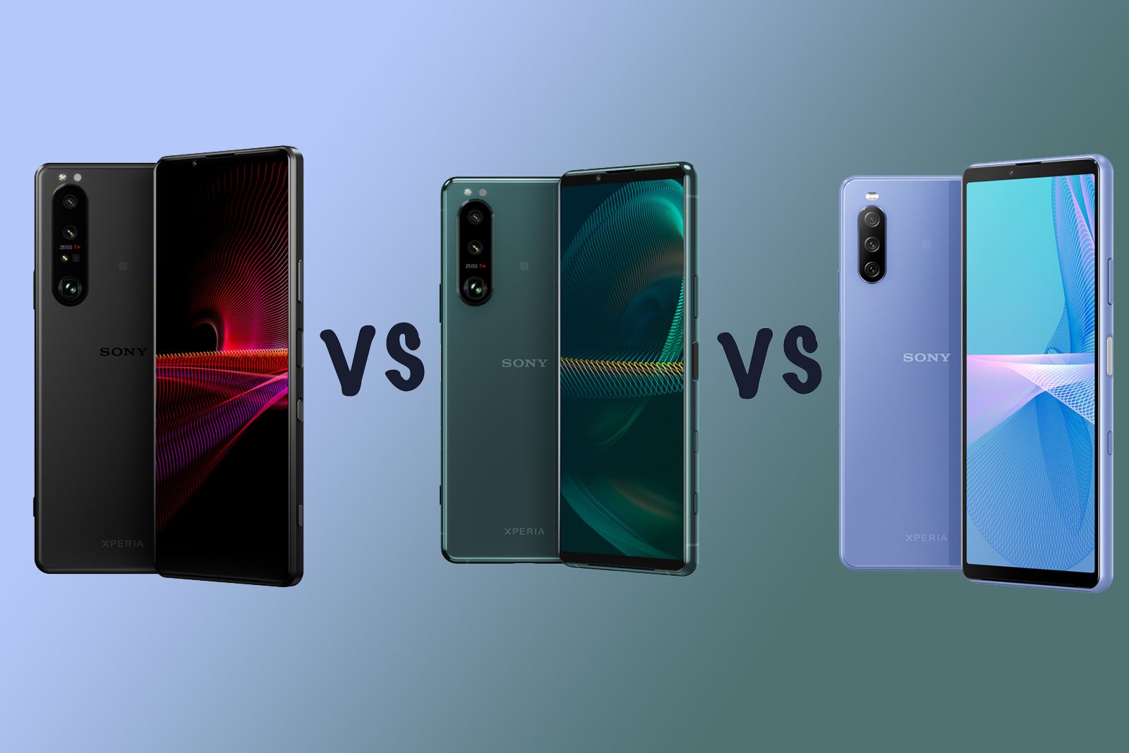 Sony Xperia 1 III vs 5 III vs 10 III differences compared