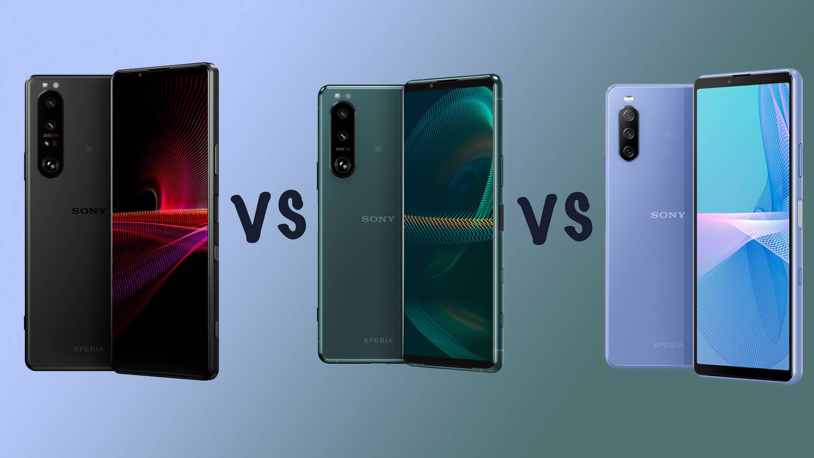Sony Xperia 1 III vs 5 III vs 10 III differences compared