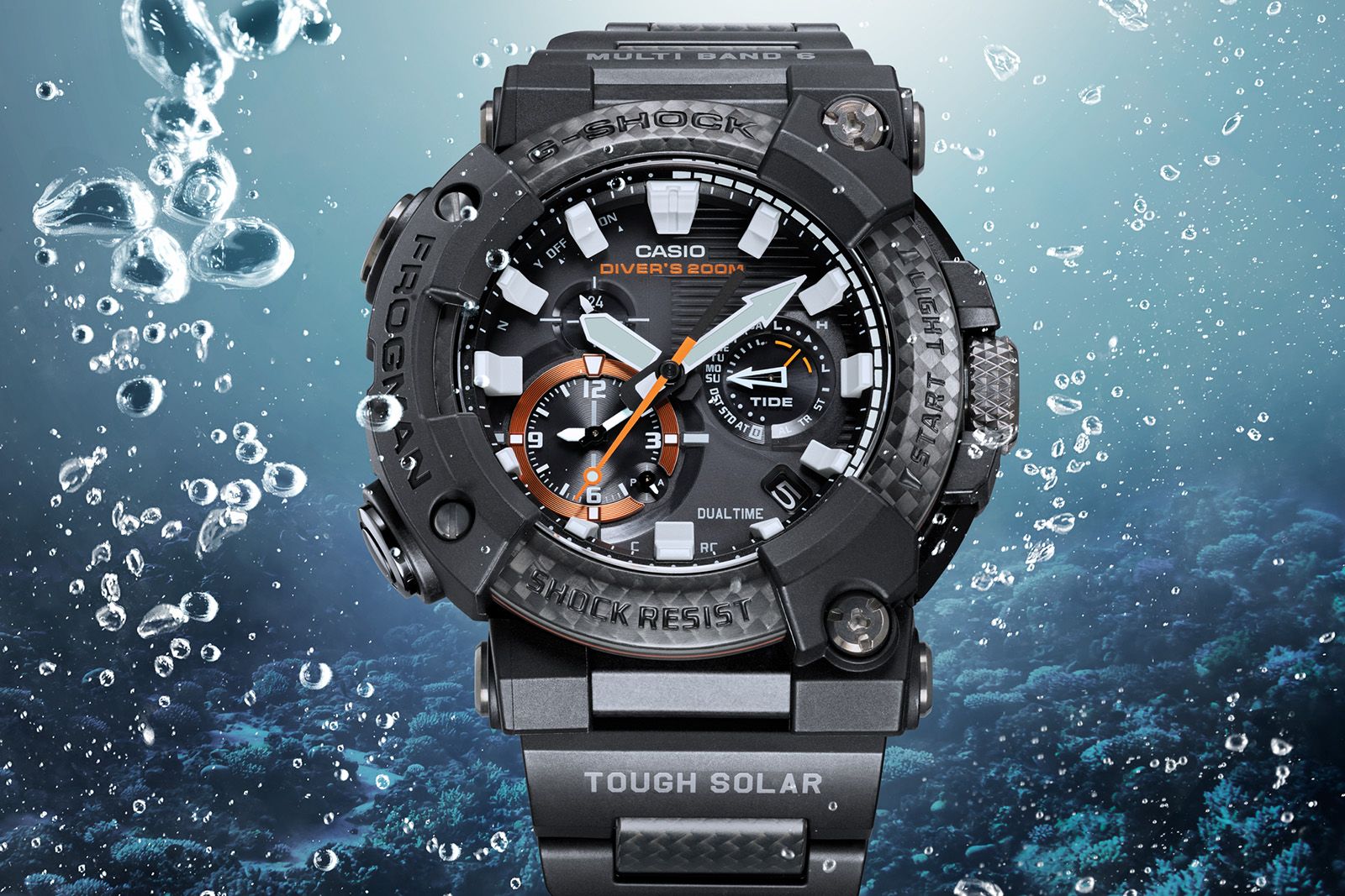 CASIO G-SHOCK FROGMAN ダイバーズ200m Casio G-Shock MR-G FROGMAN ISO 200M Titanium Diver MRG