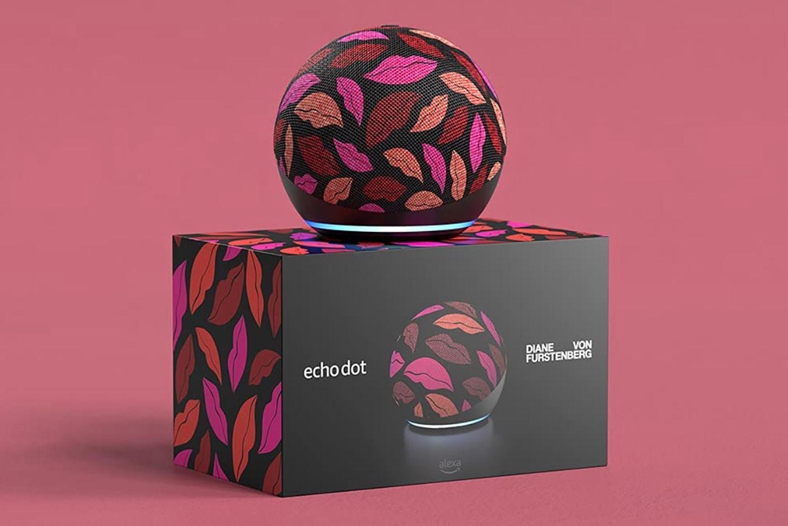 【ほぼ新品】Amazon Echo Dot ピンク These Amazon Echo Dots are designed by Diane von Furstenberg
