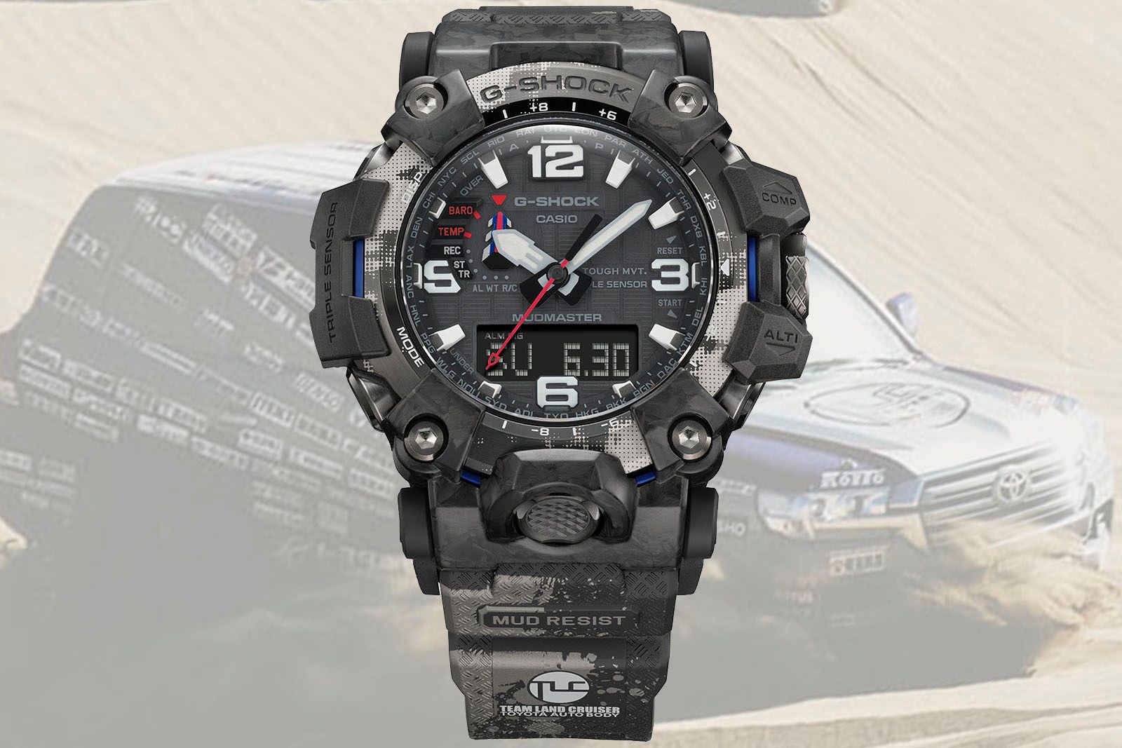 時計 CASIO G-SHOCK Mudmaster Casio G-Shock and Toyota team for special edition Mudmaster