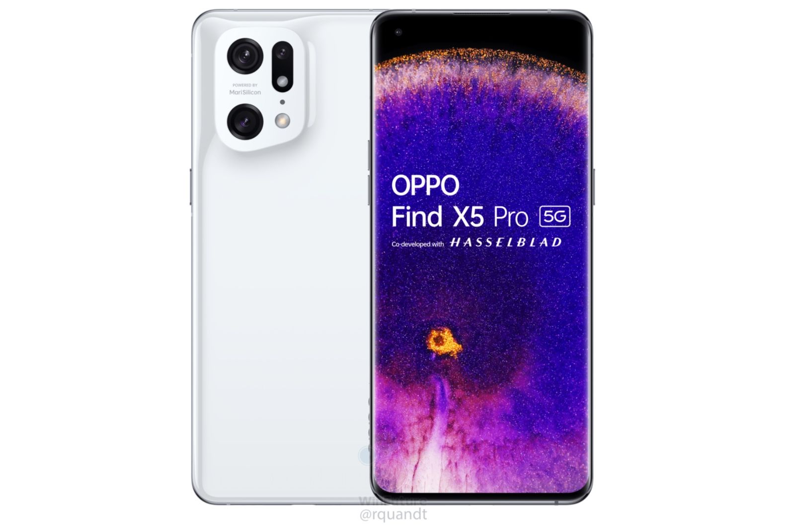 Oppo Find X5 Pro renders and spec list leaked