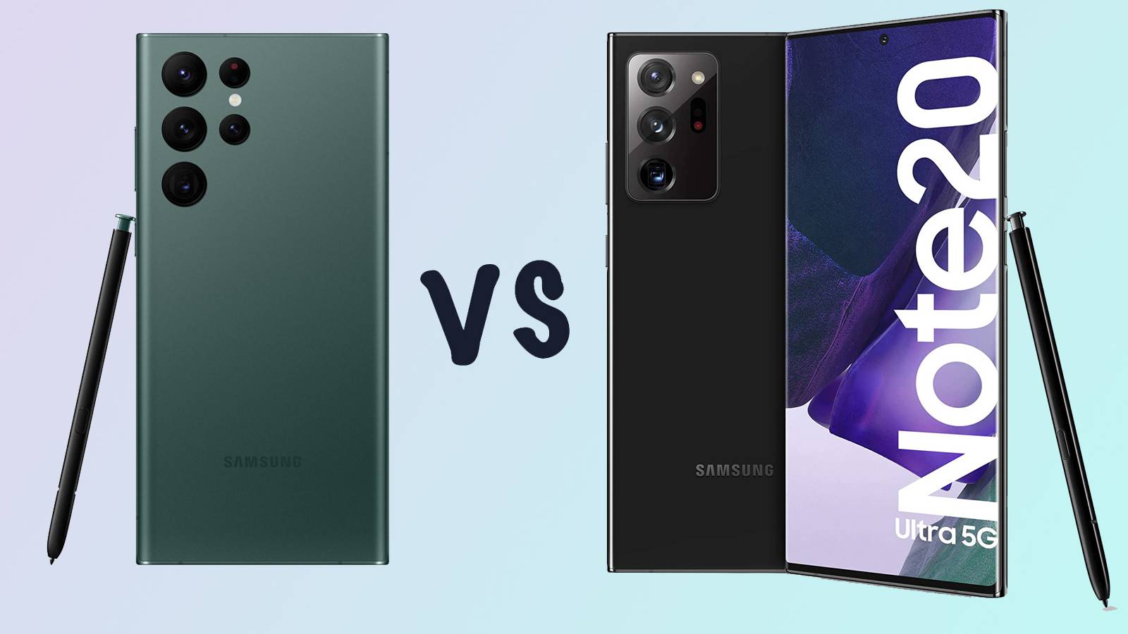 Samsung Galaxy S22 Ultra vs Note 20 Ultra: Differences