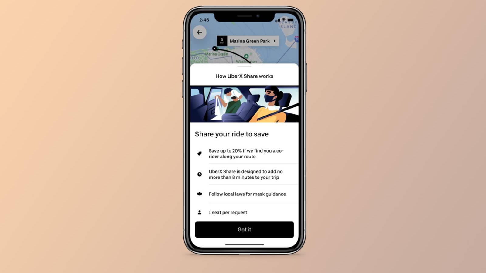 Uber Rideshare What is UberX Share and how does it work?