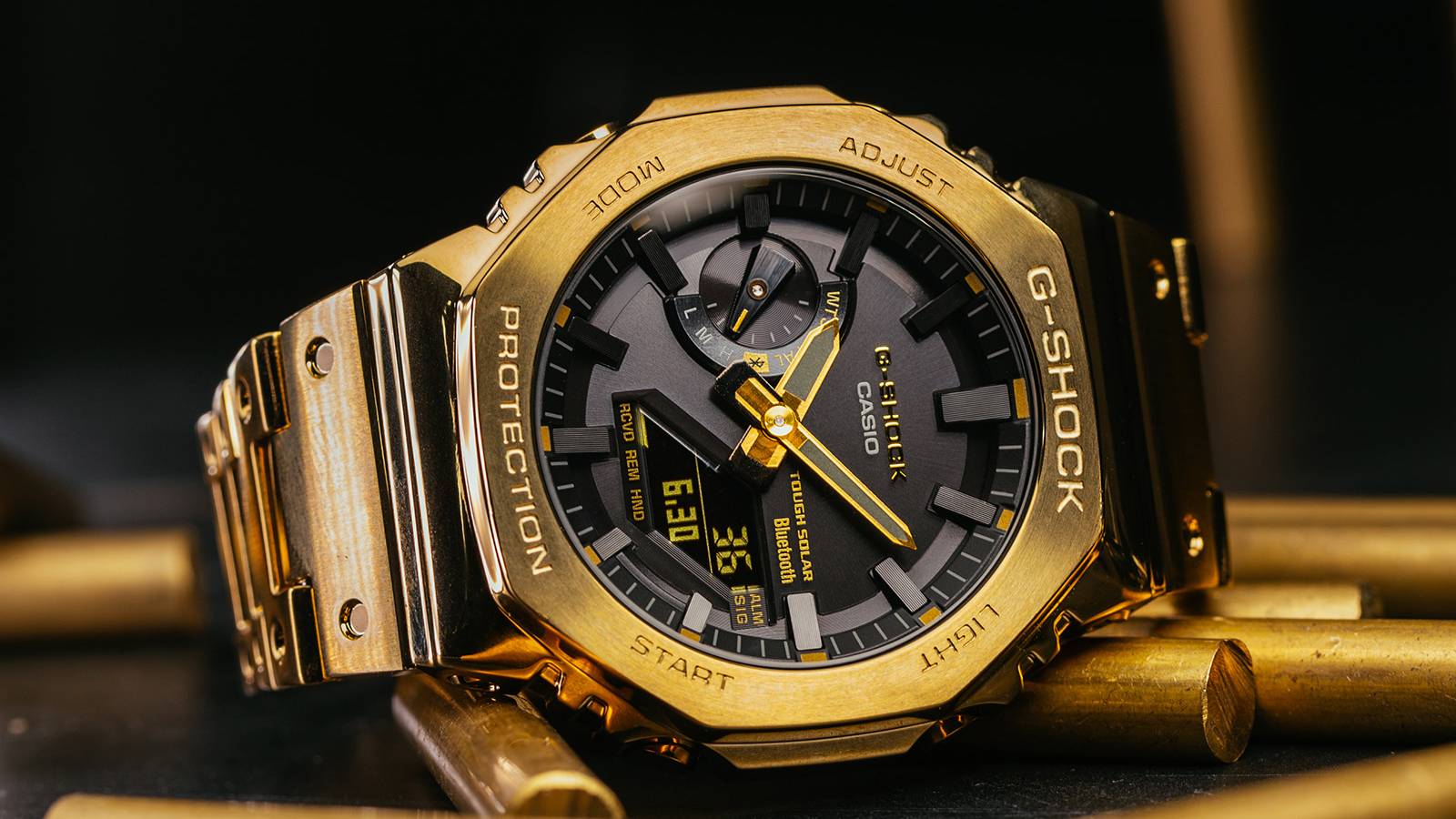 Casio G-Shock Full Metal Gold GM-B2100 sure does bring the bling