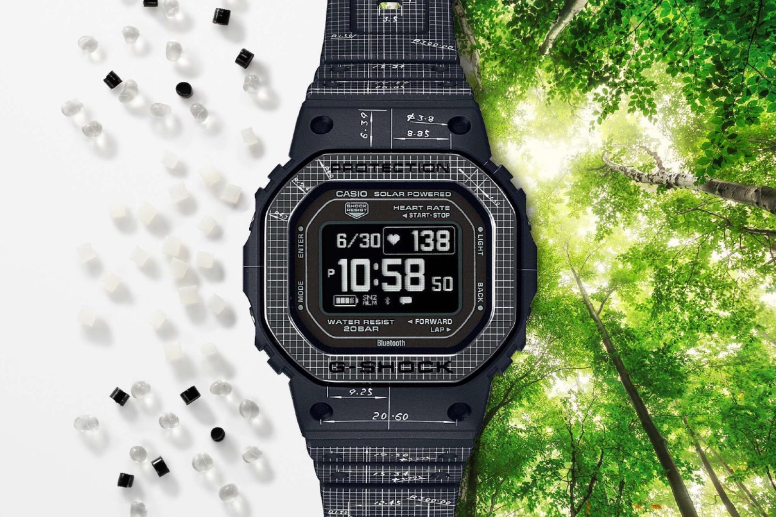 極美品 CASIO G-SHOCK DW-H5600- 2JR G-SQUAD Casio Watch G-Shock G-SQUAD Bluetooth DW-H5600-1A2JR Men's