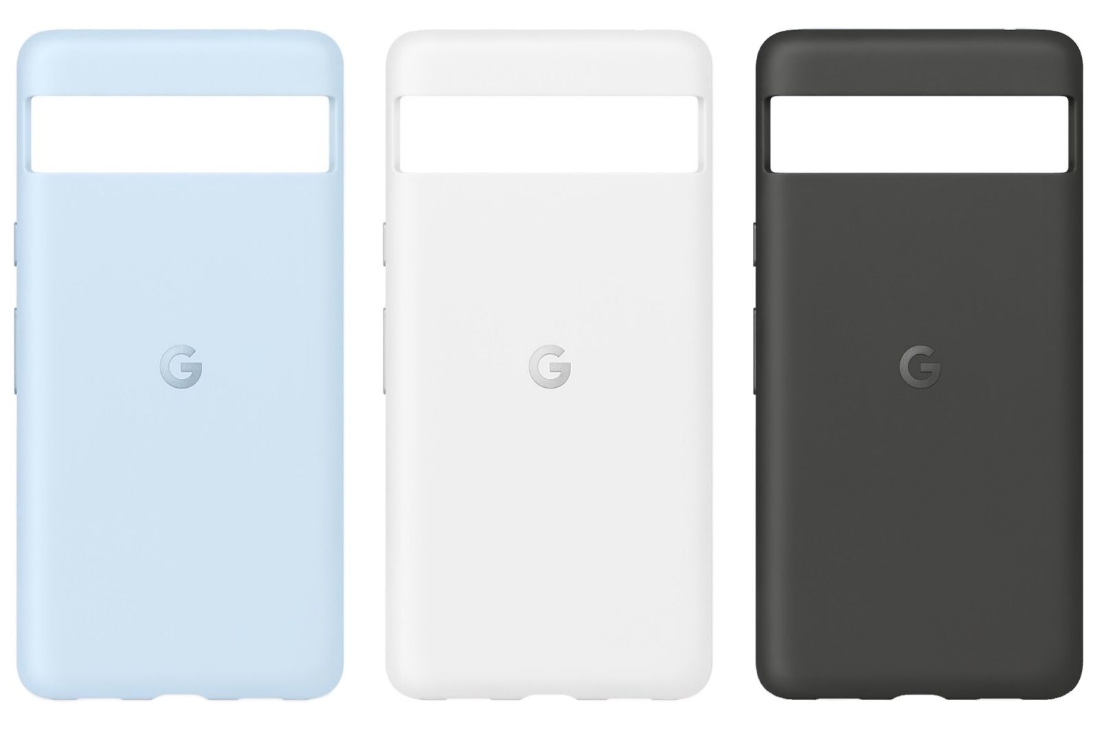 Google Pixel 7a official case renders show three cool colours