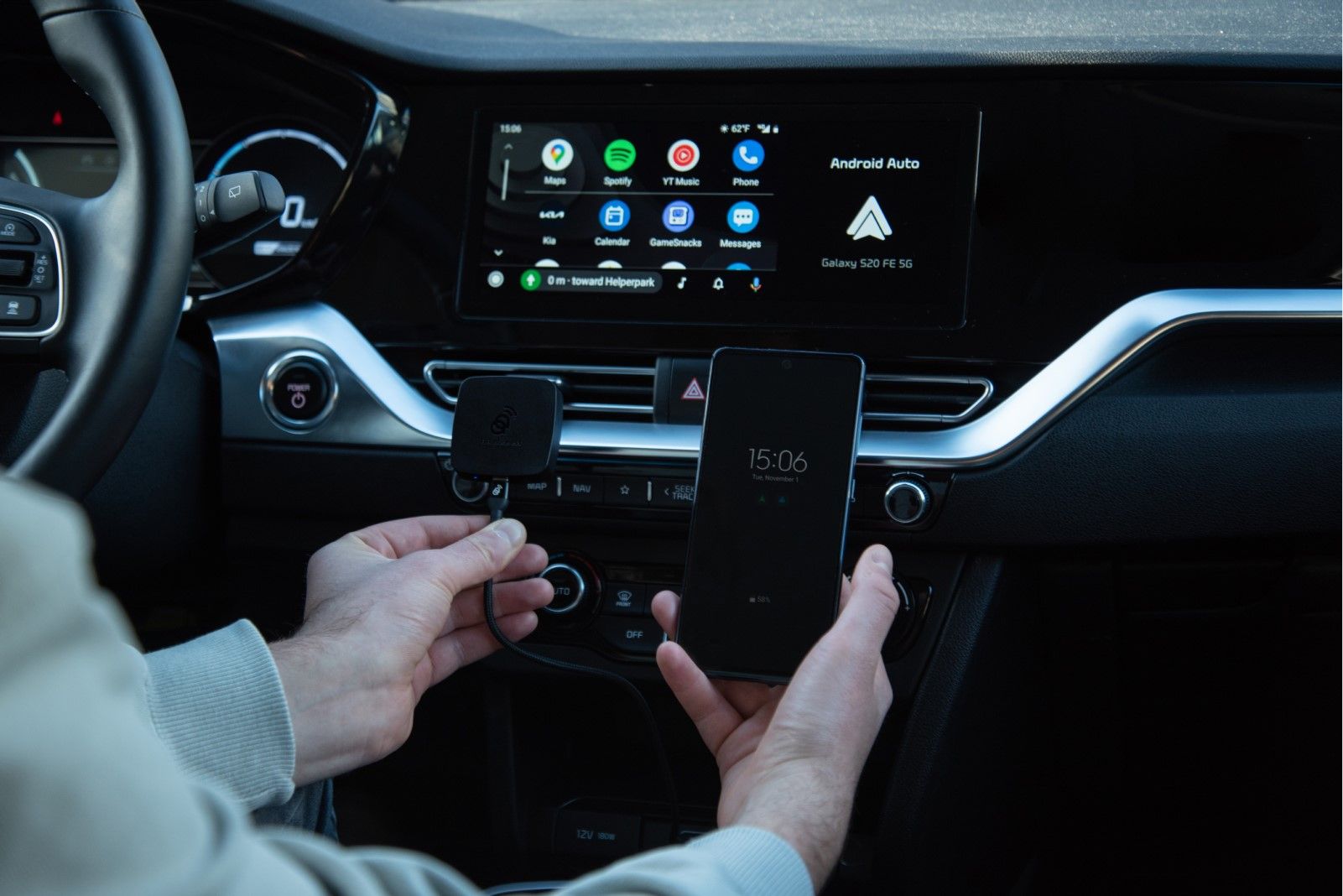 How to use an Android Auto wireless adapter in your car