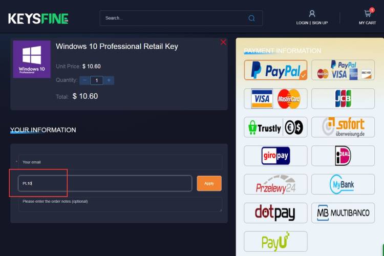 Get Windows and Office keys for 10% off on Keysfine