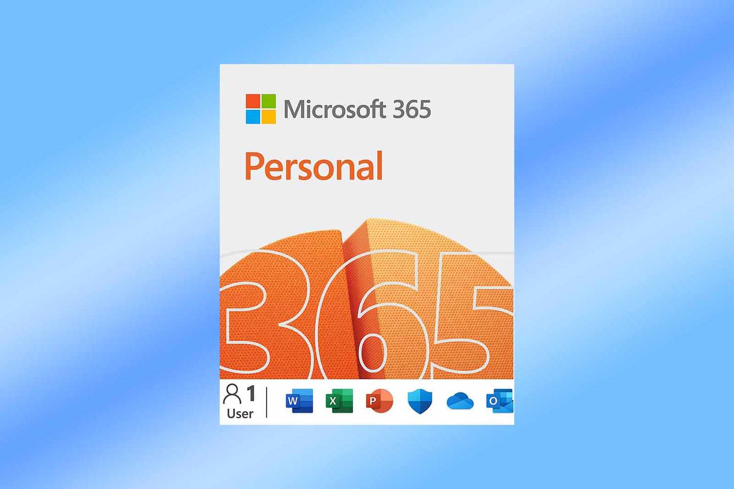 Microsoft 365 on a blue gradient background