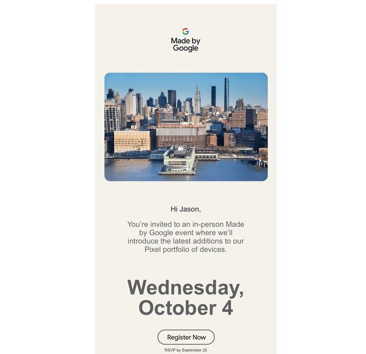 The Google Pixel 8 will launch on October 4