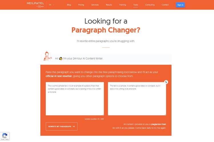 5 Ai rewriter tools: rephrase paragraphs and articles with ease