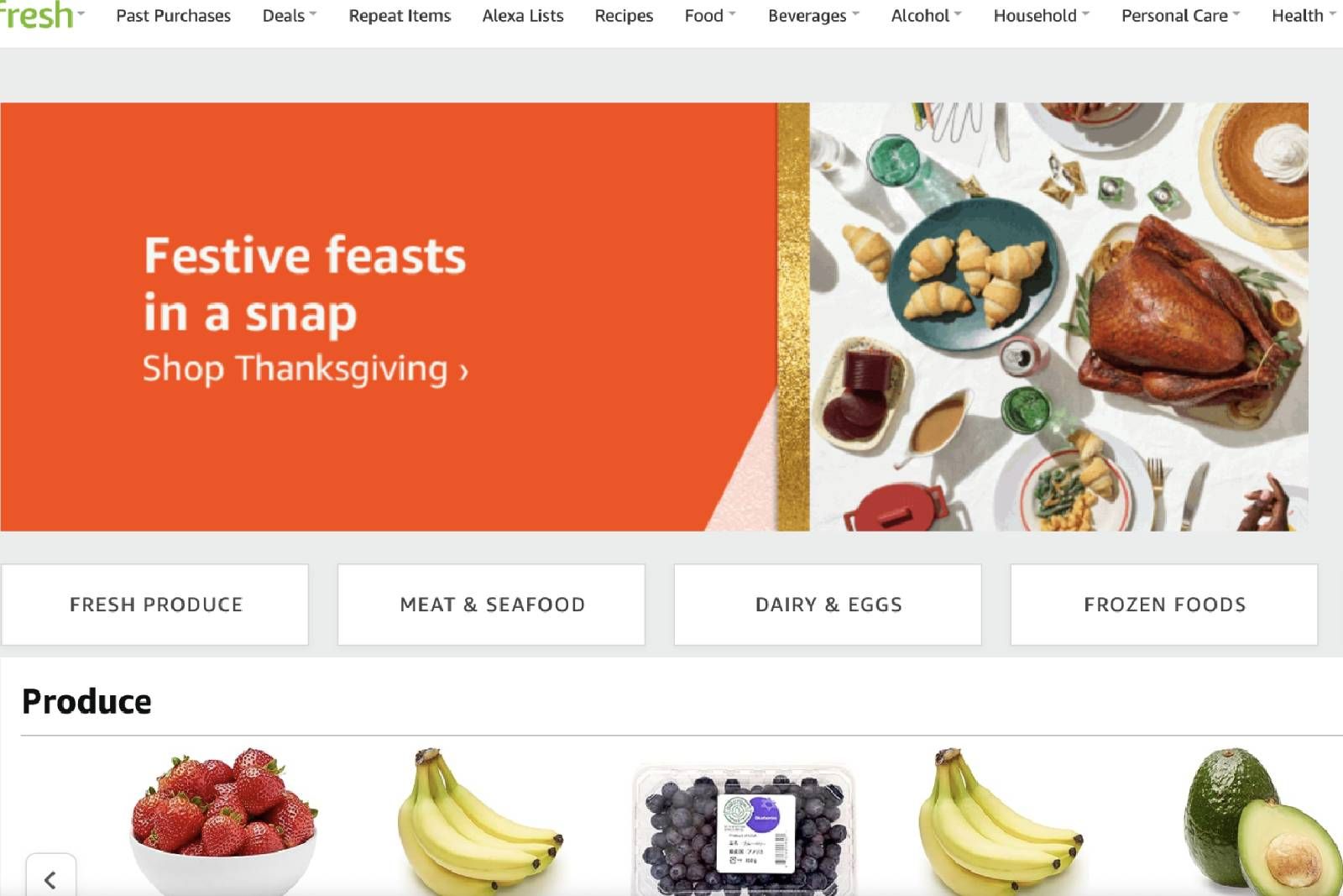 What is Amazon Fresh and where can you get deliveries?
