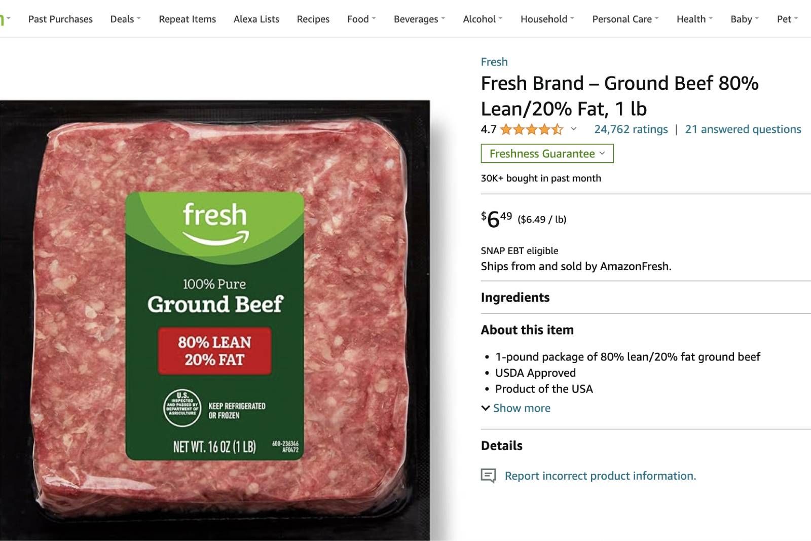 What is Amazon Fresh and where can you get deliveries?