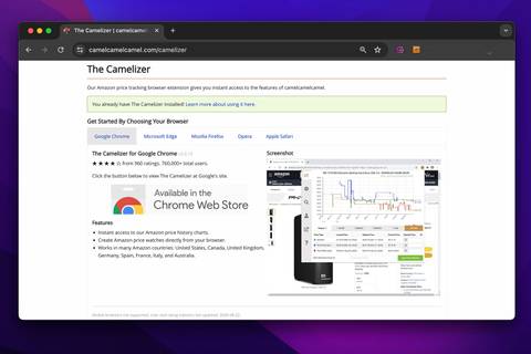 CamelCamelCamel 5 Chrome