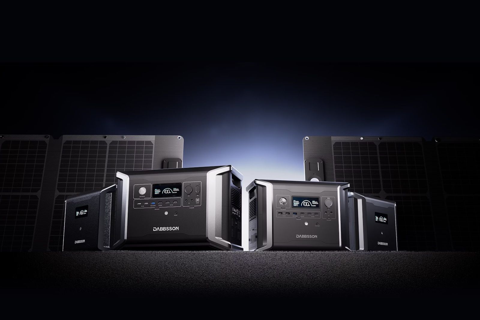 dabbsson power stations on dark background