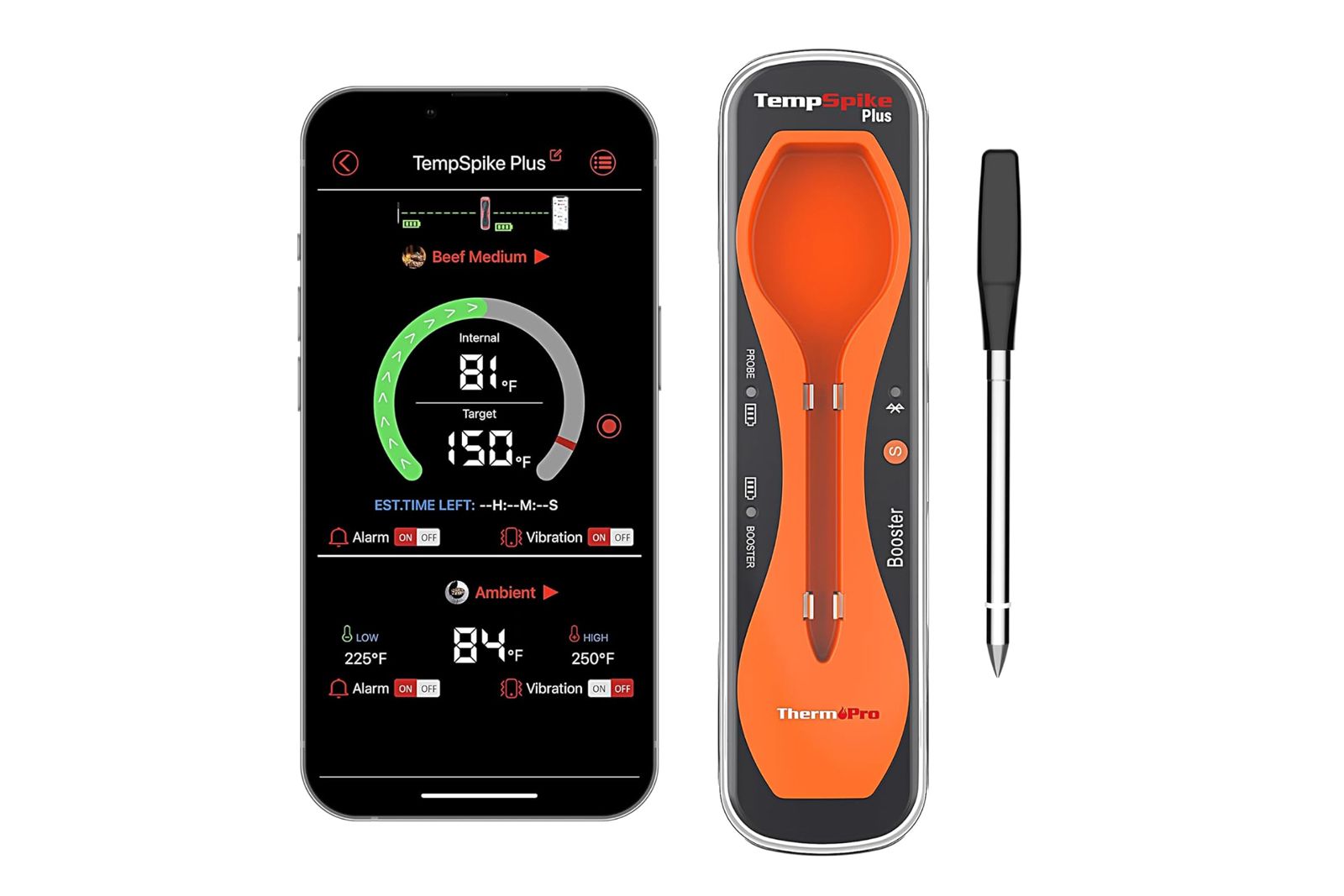 Combustion Predictive Thermometer & Display, wireless with 8