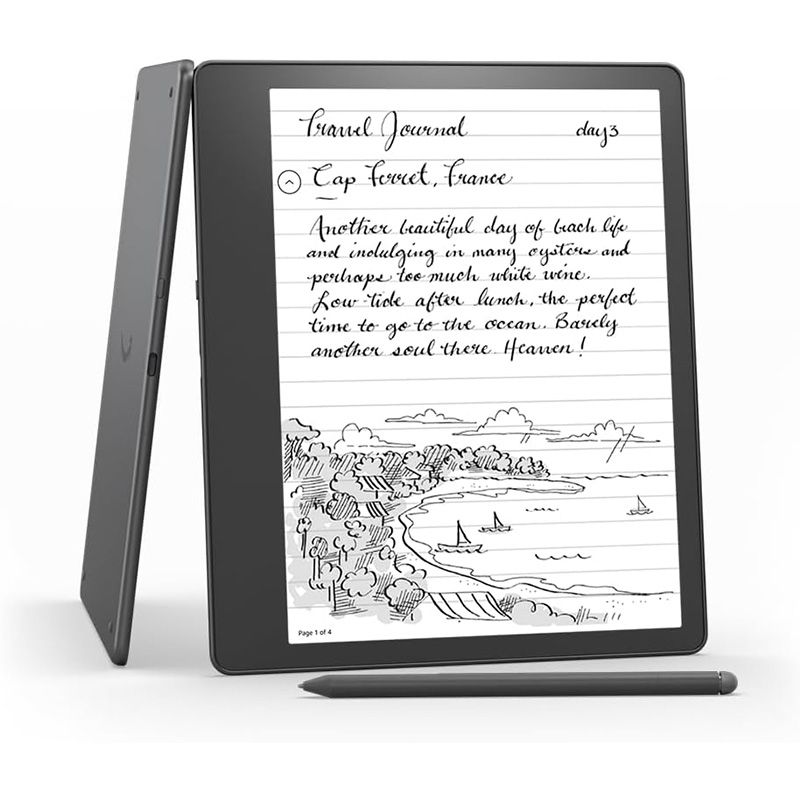 lança Kindle com caneta para anotações e desenhos no