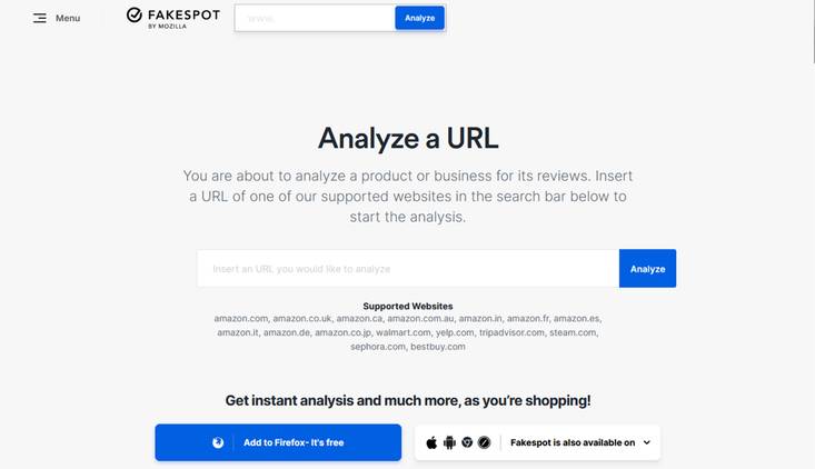 How to use Fakespot to detect fake tech products