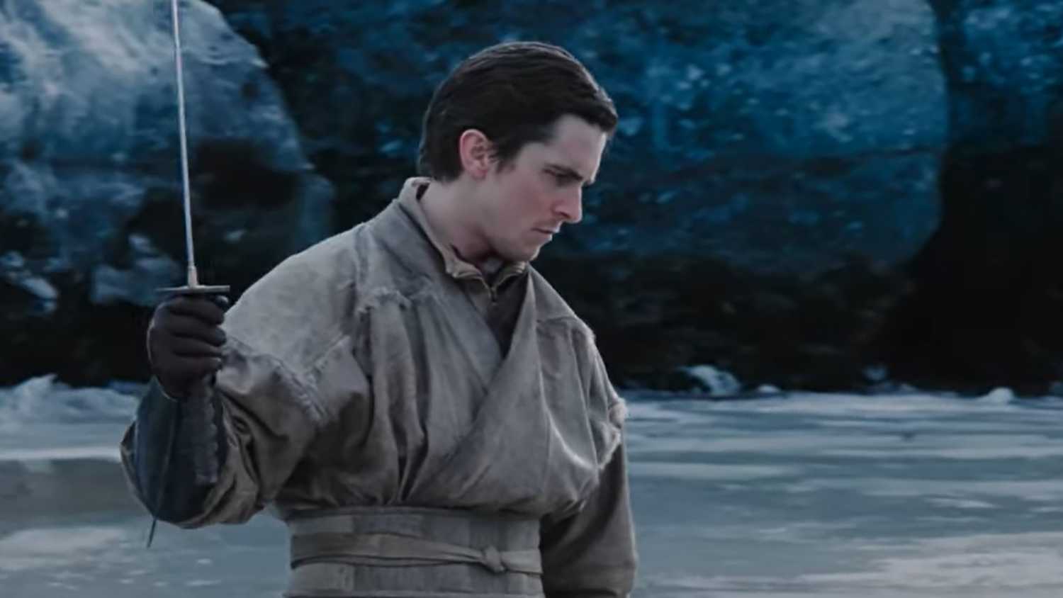 Christian Bale in Batman Begins.