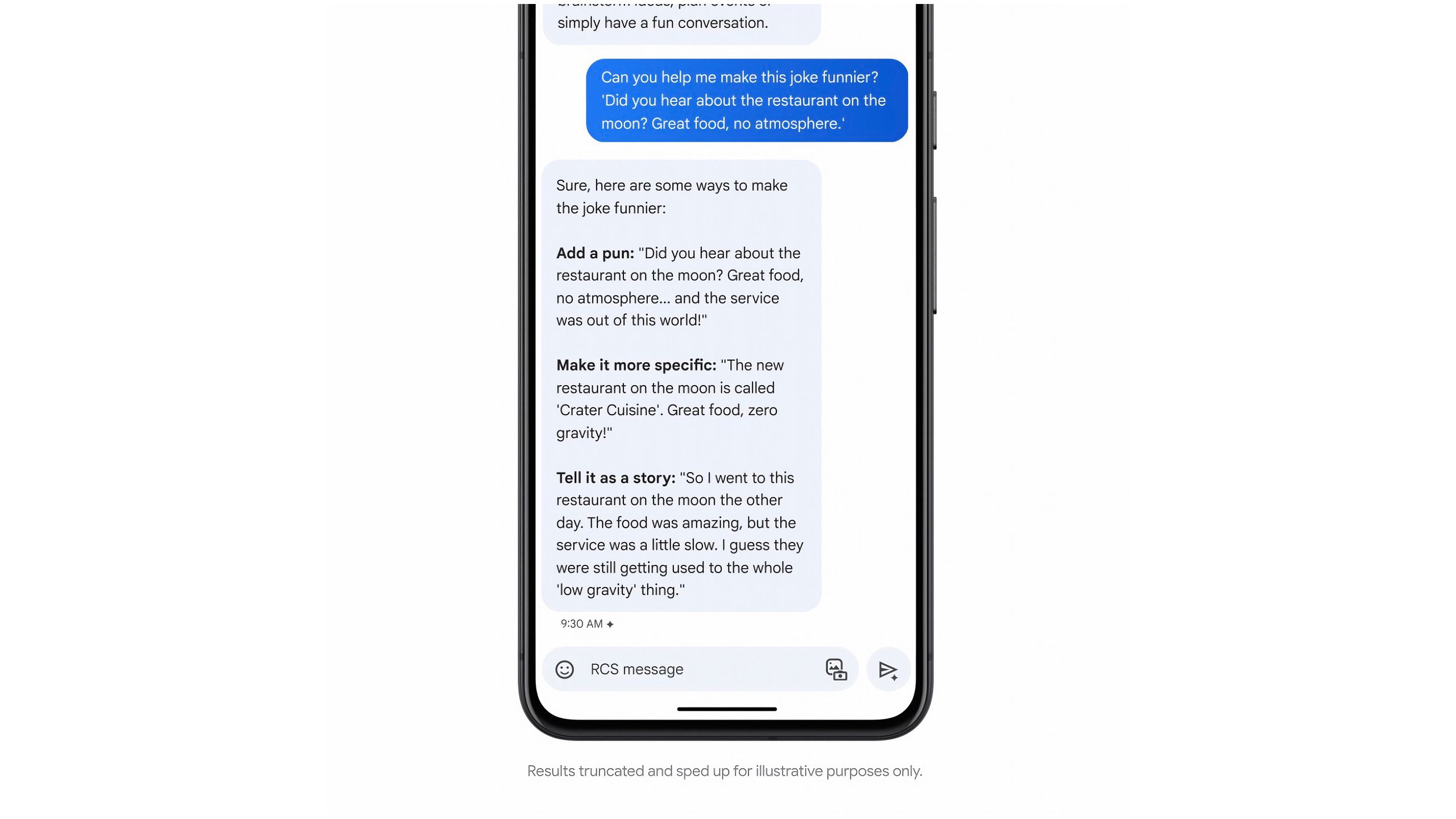 Google Messages chat with gemini