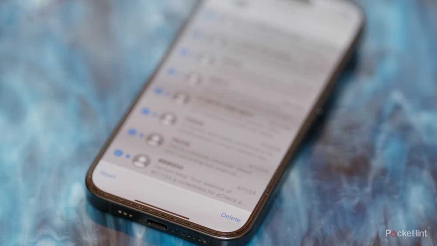 Quickly deleting conversations on iMessage. 