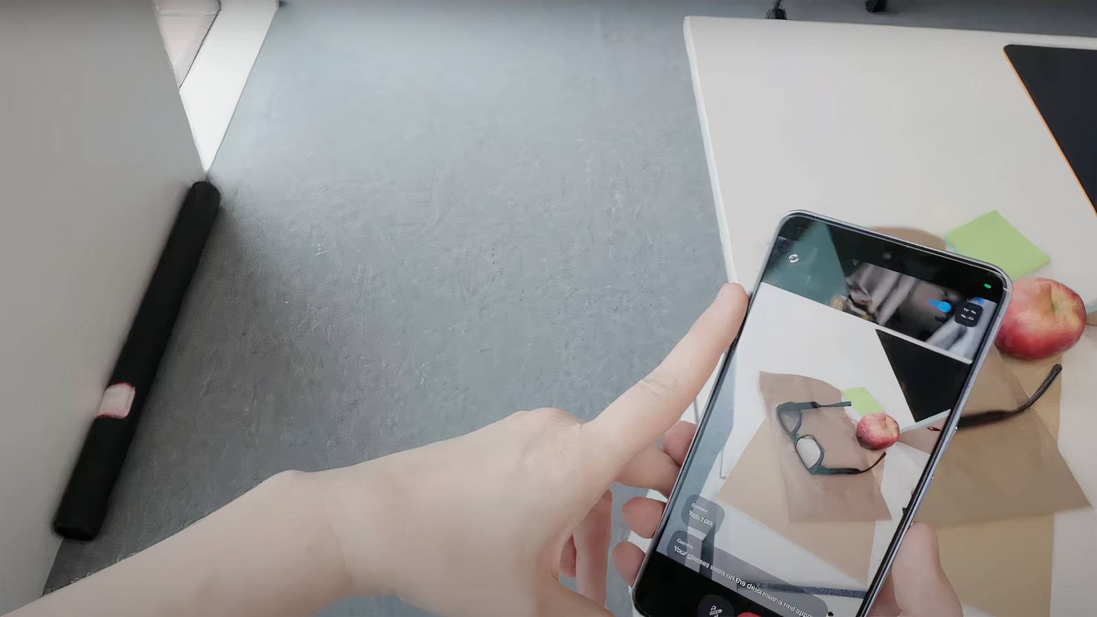 google ar glasses in io demo video