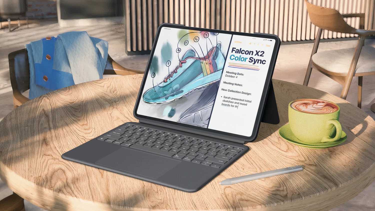 The Logitech Combo Touch for the iPad Pro.