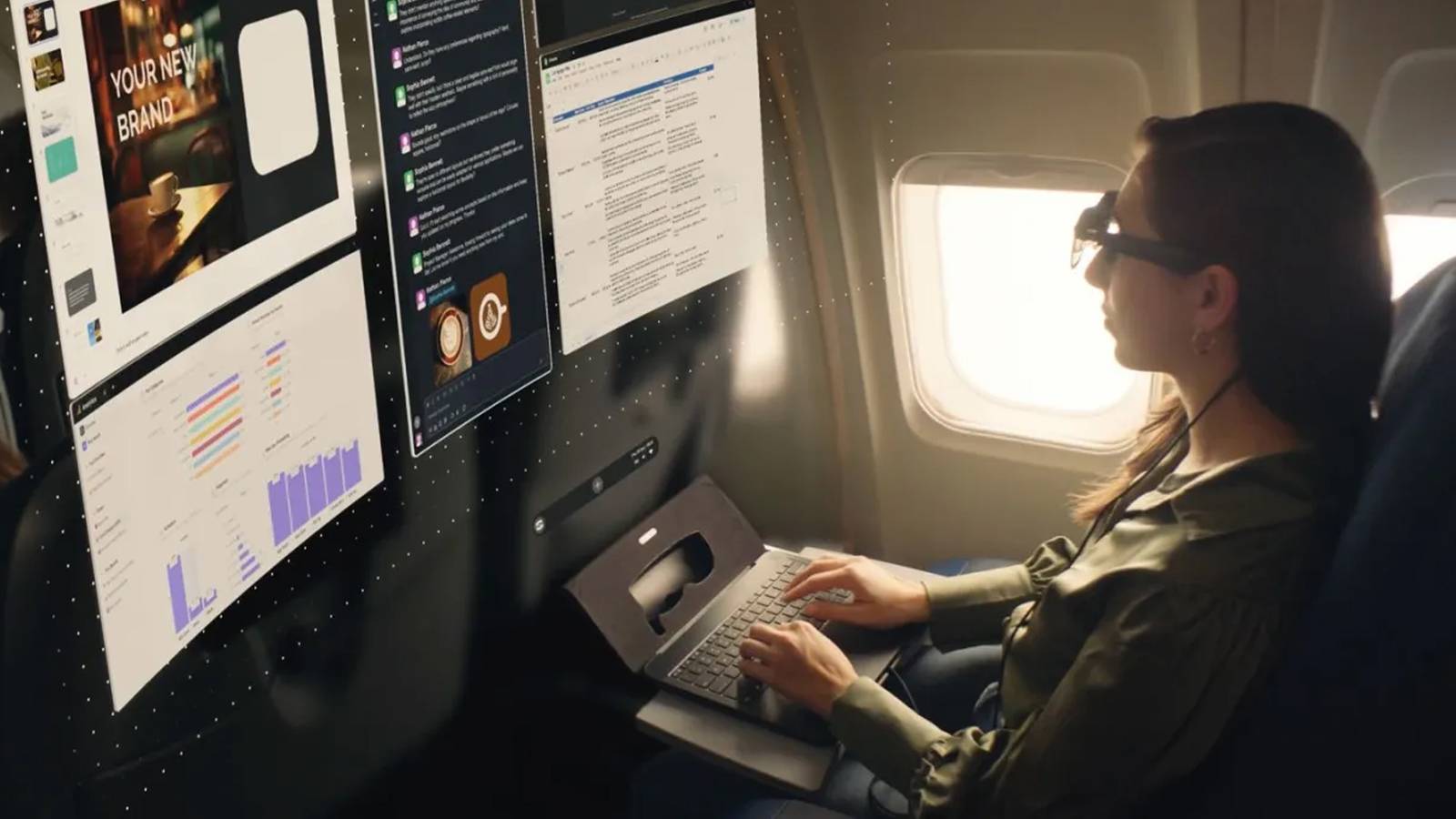 Spatial Computing Workstation Sightful's Spacetop G1 AR laptop is a workplace spatial computer