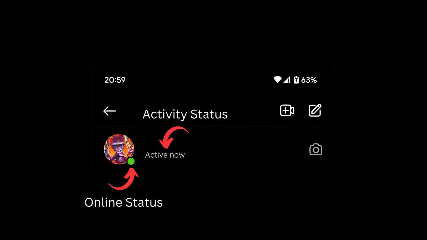 Instagram Status Example How to hide your Instagram online status and last active time