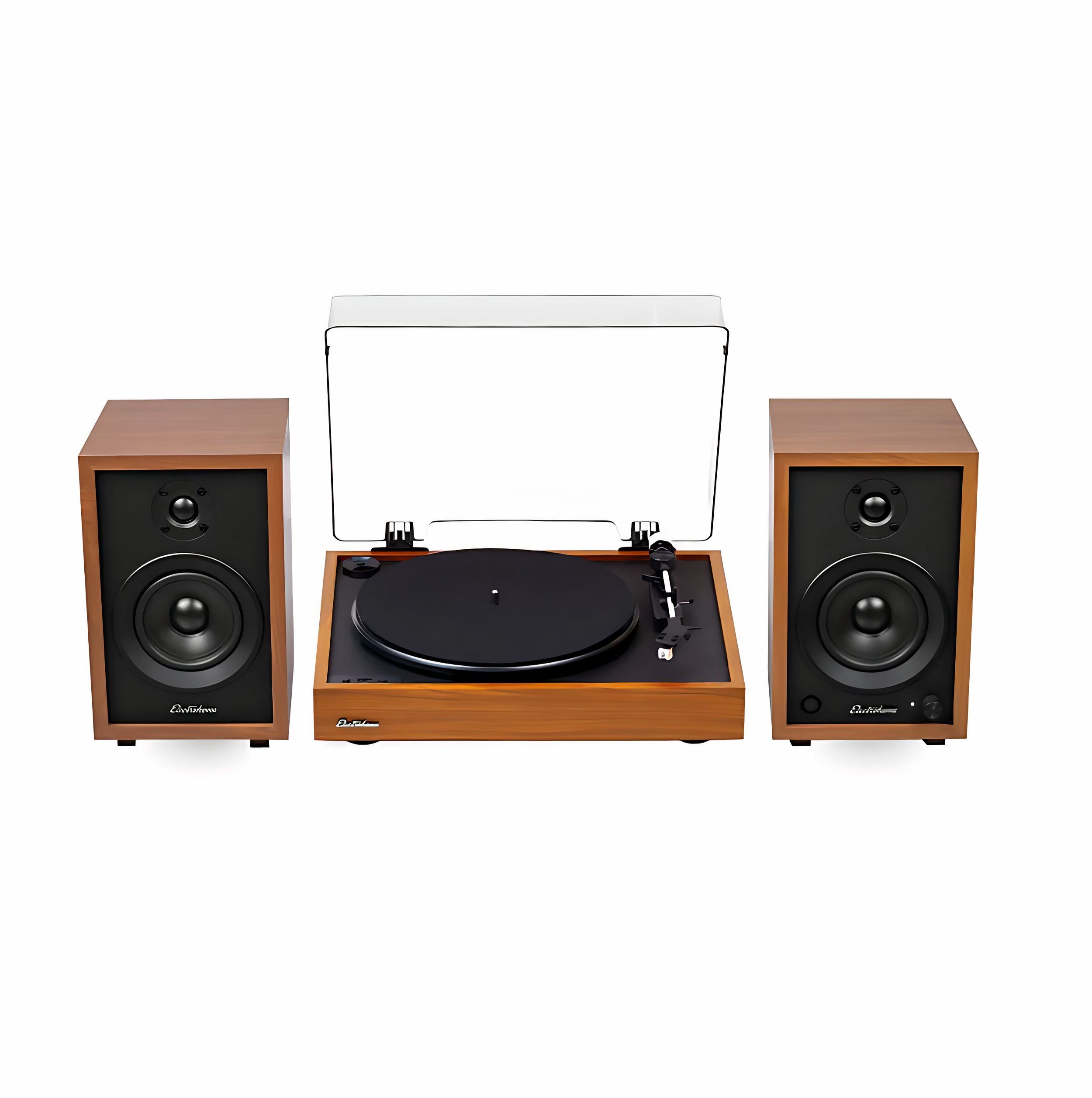 Montrose Record Player and McKinley Bookshelf Speakers