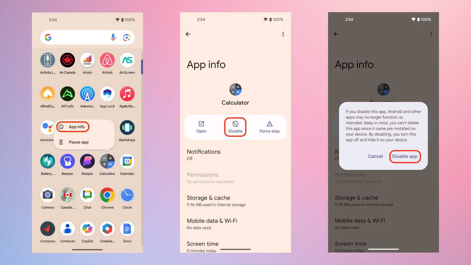 How to get rid of default apps on your Google Pixel