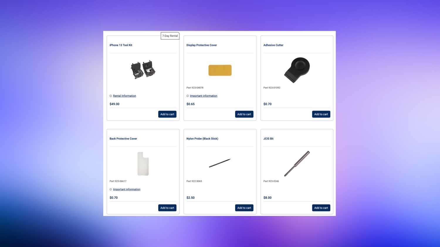 Apple's Self Service Repair program cost