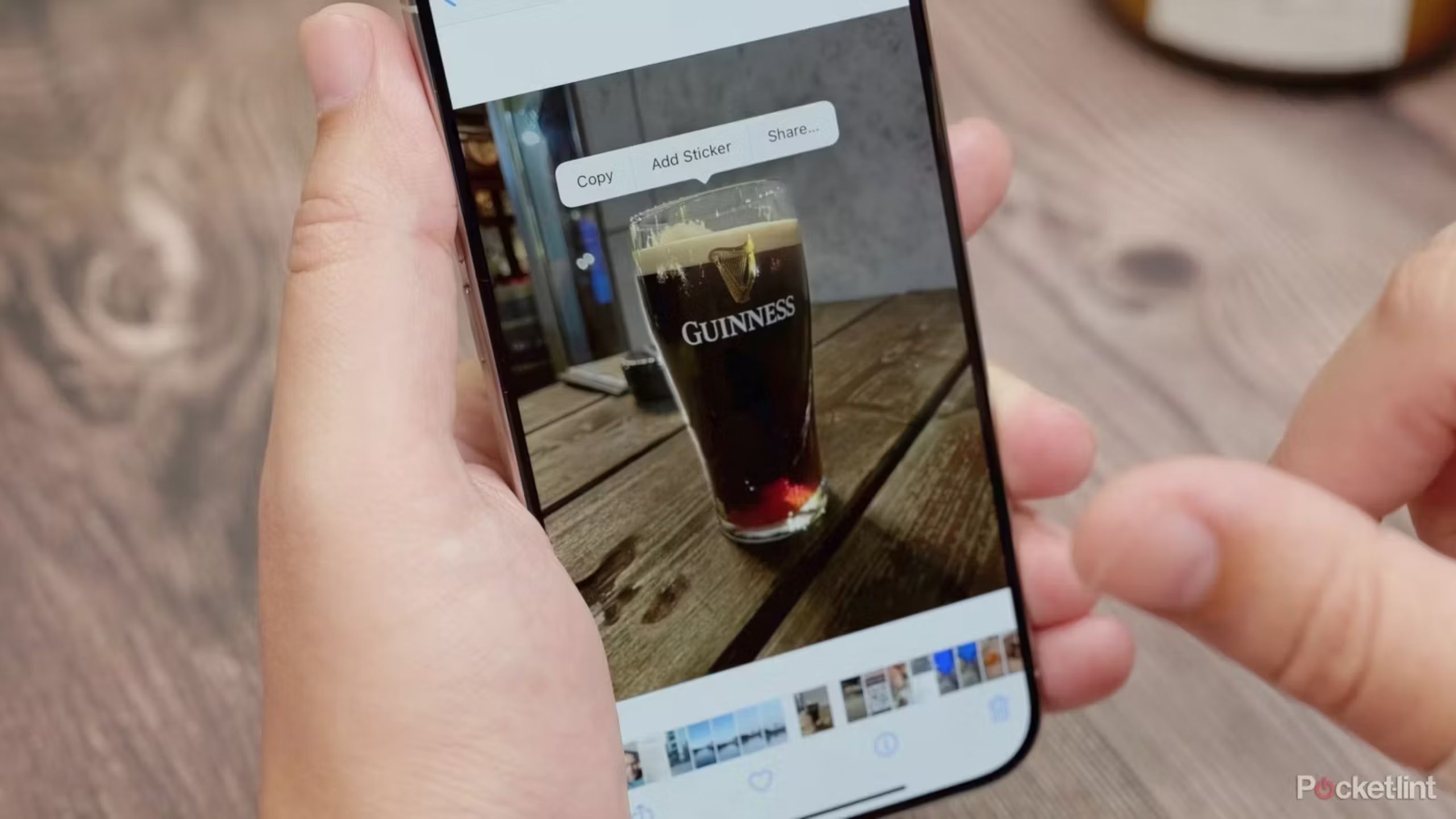 Creating a Guinness sticker in iOS