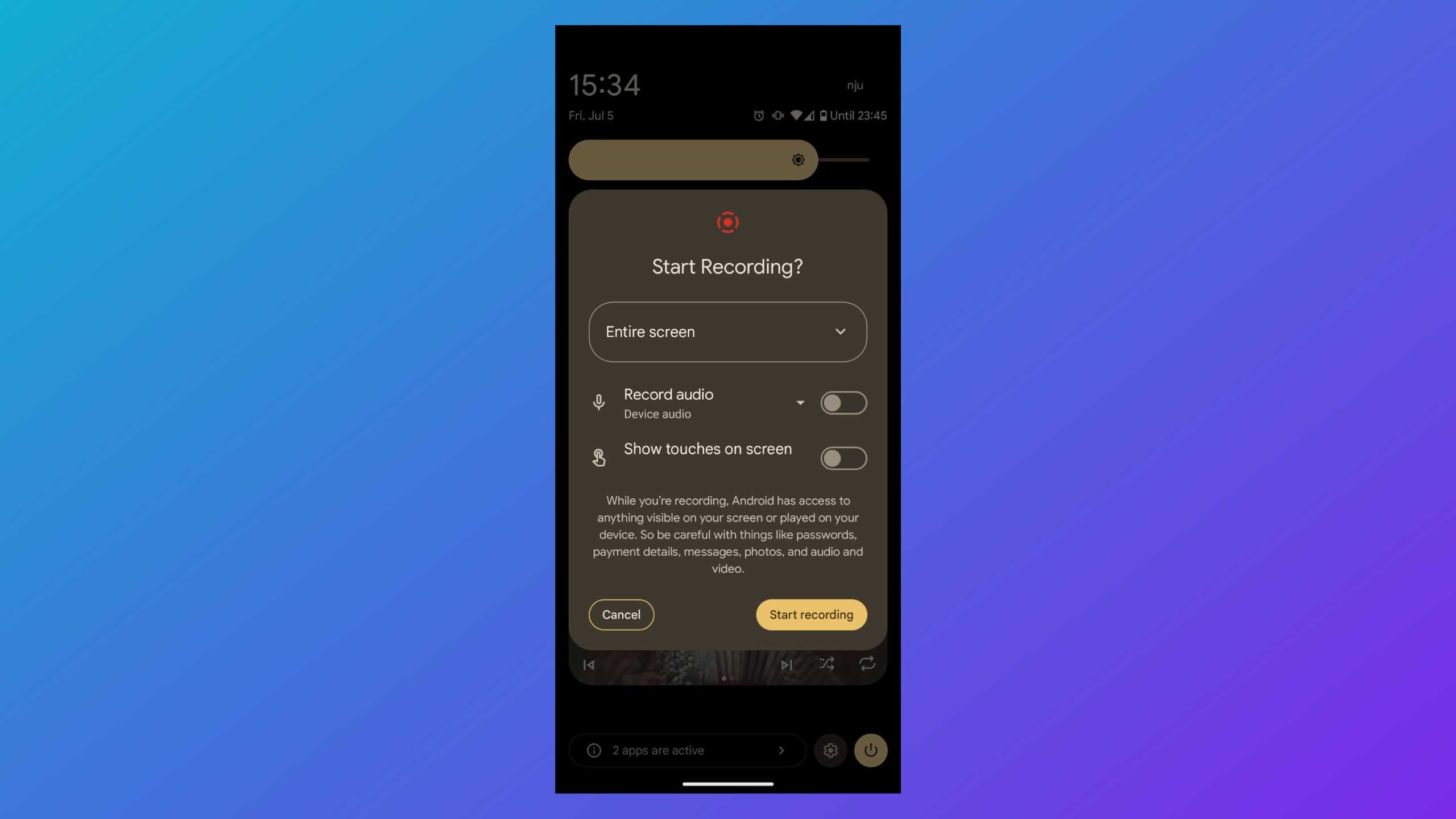 Video Android Screenreader How to screen record on Android phones
