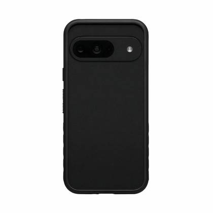 A black, matte grippy case for the Pixel 9.