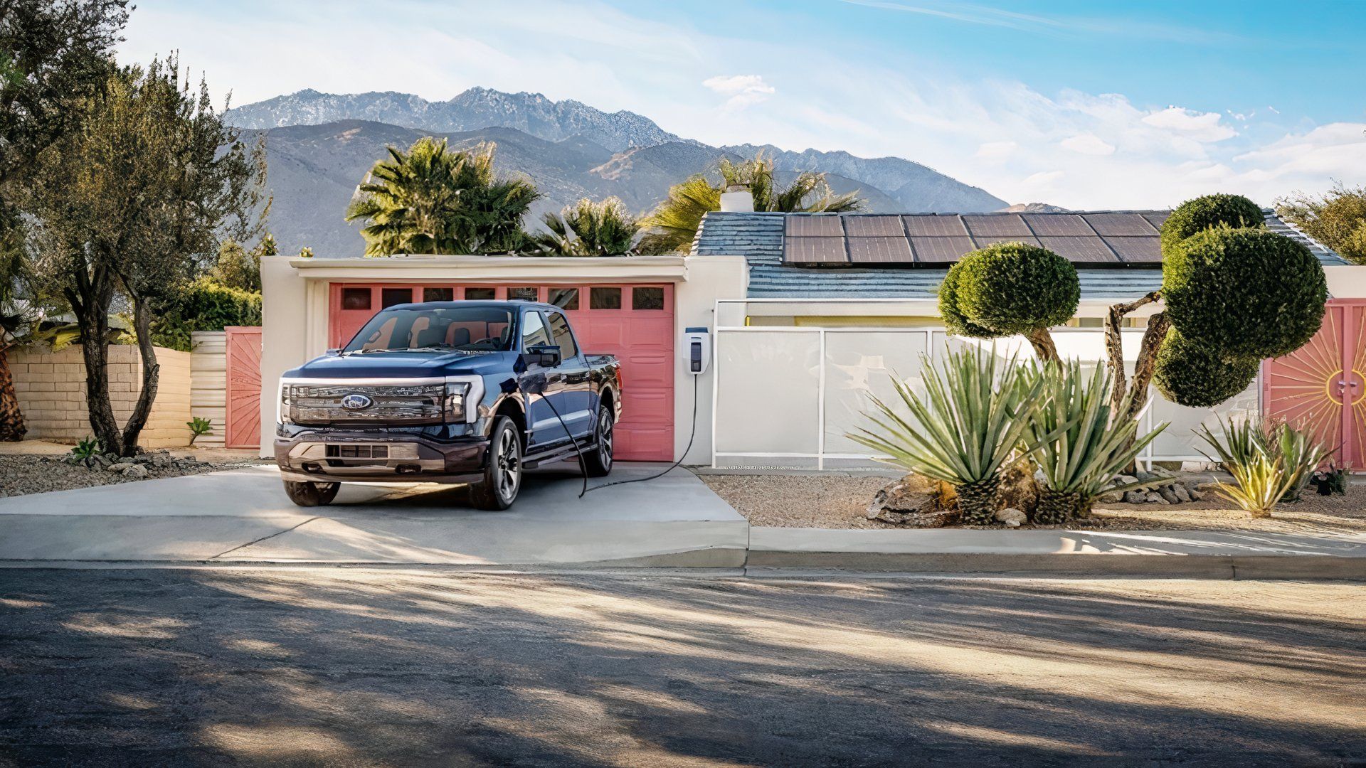 A Ford F-150 Lightning in Texas.