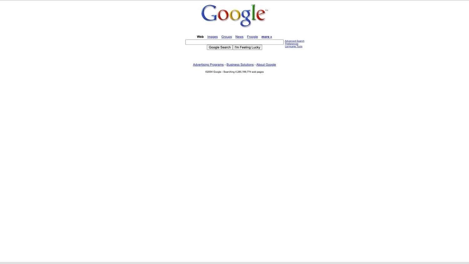 Google In 2004 Google Search retrospective: Every era from 1998 to today