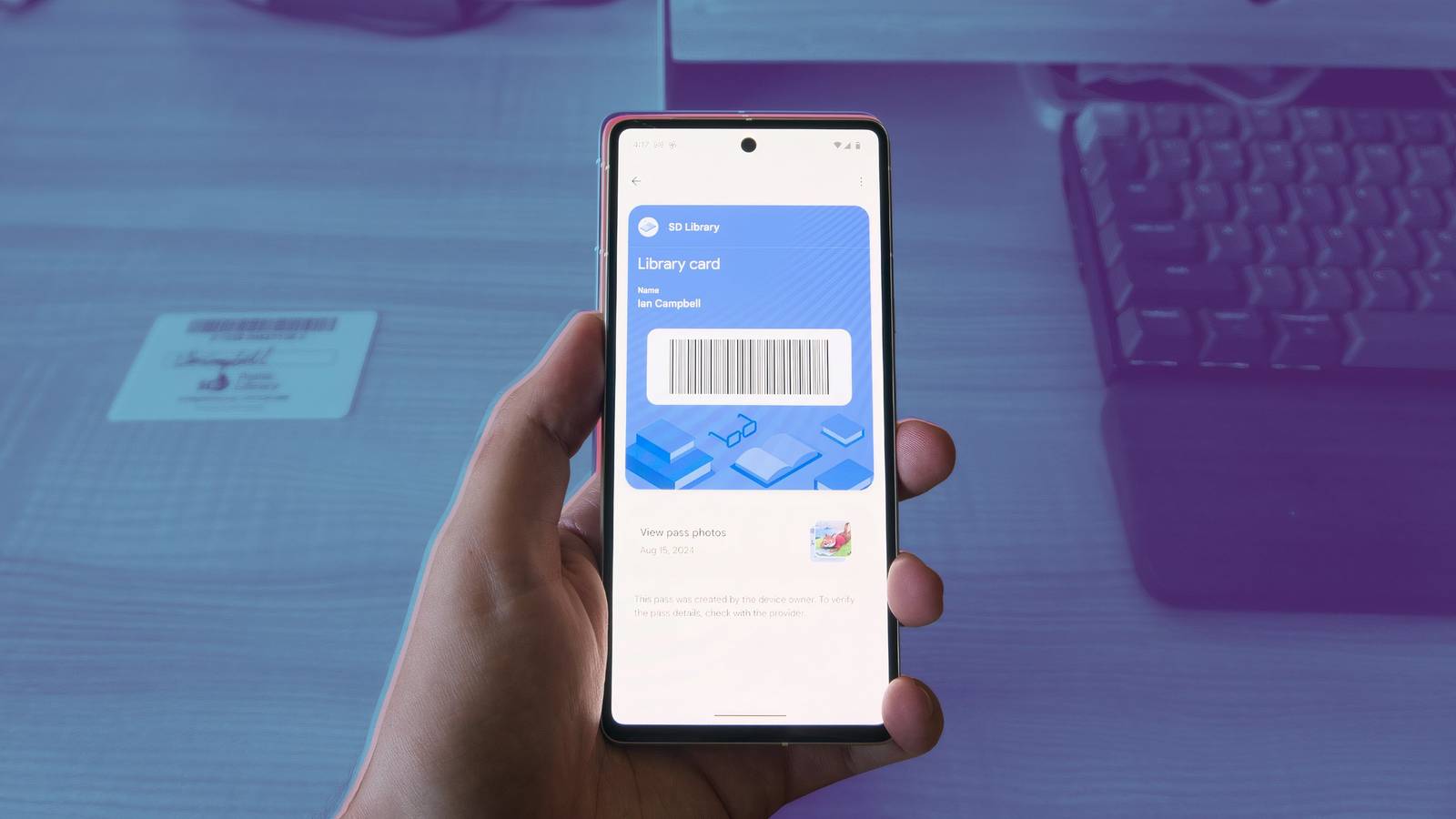 How to add physical IDs and passes to Google Wallet with a photo